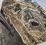 Коричнева глянсова плитка під мармур 120х60 Керамораніт, фото 4