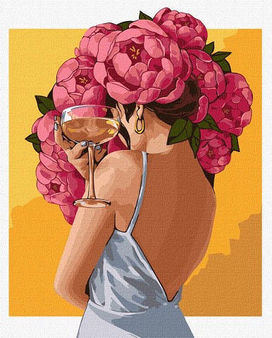 KMKHO4911 Картина за номерами Квітуча таємниця 40х50 см