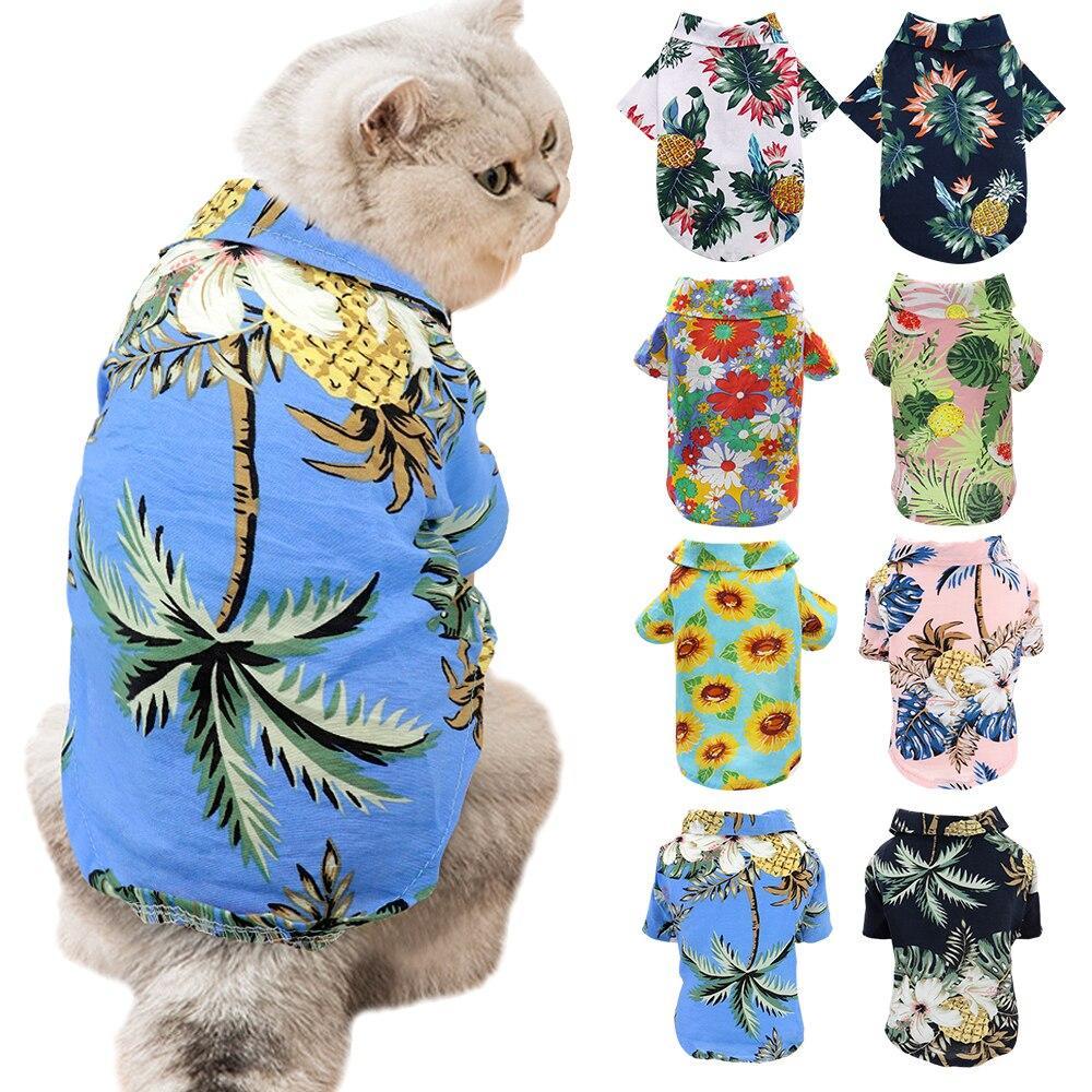 Гавайська сорочка для собак Pet Style Блакитна XS
