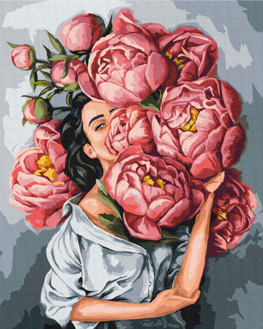 Картина за номерами Brushme, В хмарі піонів 40х50 см, фото 1