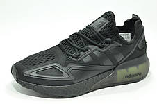 Кросівки Adidas ZX 2K Boost 2.0 чорні унісекс (Адидас), фото 3