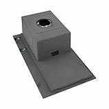 Кухонна мийка Platinum Handmade PVD 7843 220 R чорна з кошиком і дозатором 3.0/0.8, фото 3