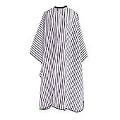 Перукарська накидка пеньюар для клієнта поліестер розмір 140х160 см (з чорними смугами)