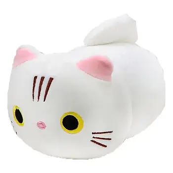 М'яка плюшева іграшка подушка-обіймашка Кіт 37*20 см
