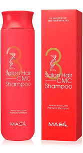 Відновлюючий шампунь з амінокислотами у флаконі Masil 3 Hair Salon CMC Shampoo 300мл
