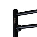 Рушникосушарка UNIO LDE ER 1200-500-12 BLK Драбинка Дуга Еліт електро чорна, фото 2
