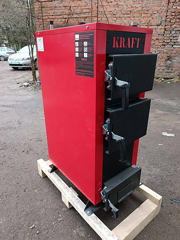 Твердопаливний опалювальний котел на твердому паливі KRAFT 16 кВт Площа 160 м2, фото 1