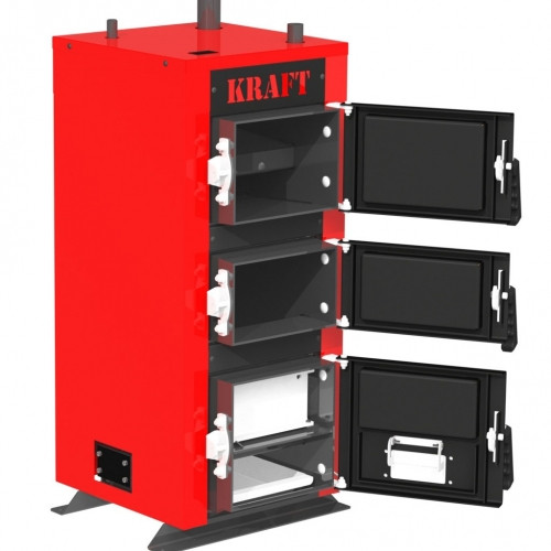 Бюджетный твердотопливный котел для дома Kraft серия K мощностью 12 квт Площадь 120 м2 - фото 7 - id-p1371947621