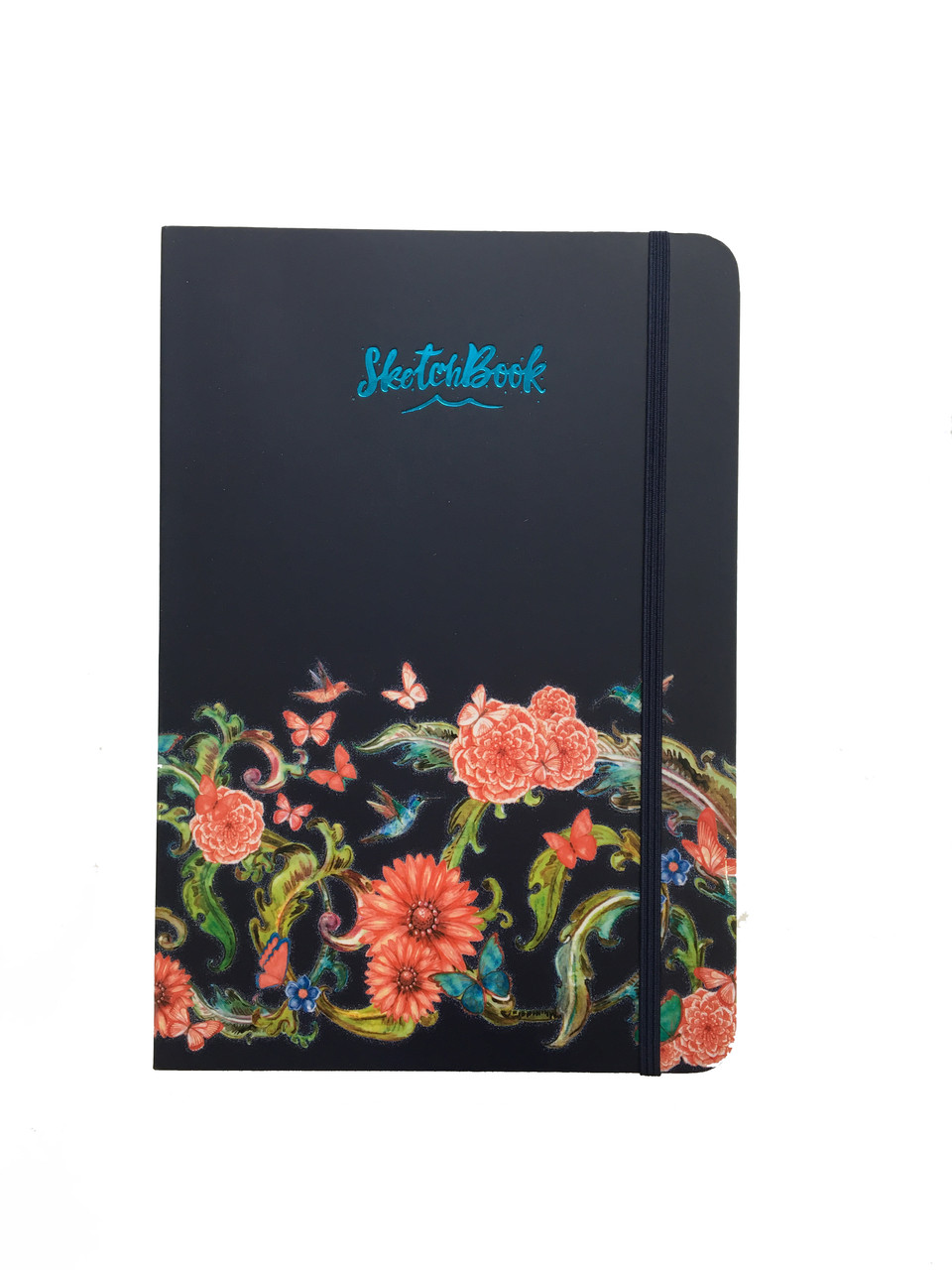 Скетчбук на гумці, А5, 80 аркушів, інтегральна обкладинка, кремовий блок 120 г/м2, Аркуш 1В736, фото 1