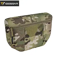 Напашник, многоцелевая сумка, админка, подсумок на бронежилет IDOGEAR 500D Multicam