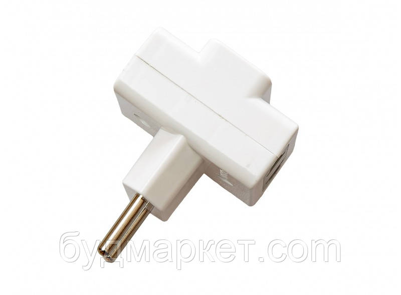 Тройник LUXEL хрестоподібний білий 1013