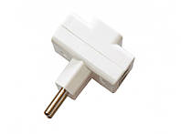 Тройник LUXEL хрестоподібний білий 1013