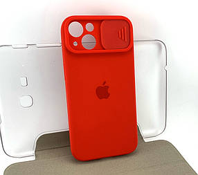 Чохол на iPhone 13 накладка бампер SLIDER Silicone Case Full силіконовий original червоний