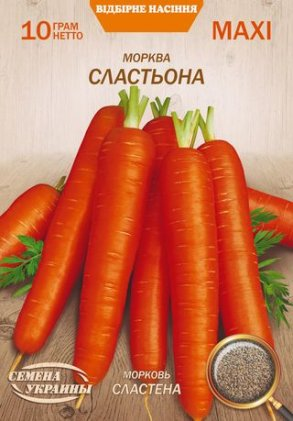 Морква Сластьона 10г Насіння України Максі