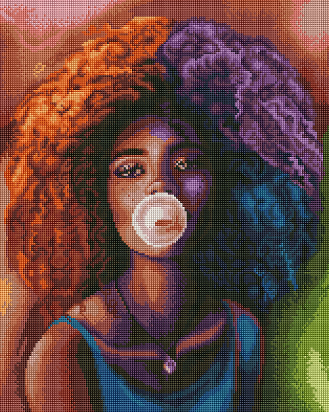 Алмазна мозаїка В стилі хуба-буба, 40x50 см