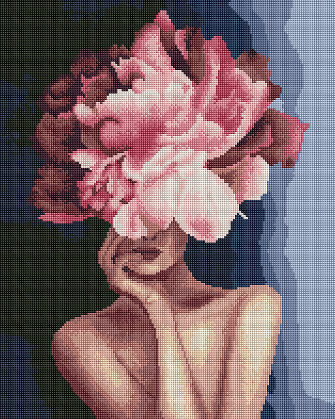 Алмазна мозаїка Витончена квітка, 40x50 см
