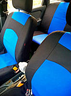 Авто чехлы PEUGEOT 207 2006>2012 Hatchback Pok-ter Classic Plus с синей вставкой