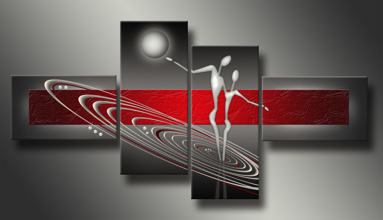 Модульна картина на полотні з 4-х частин "Космос"