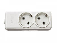 Колонка Aura для удалін. Два гнізда з заземленням. 7311