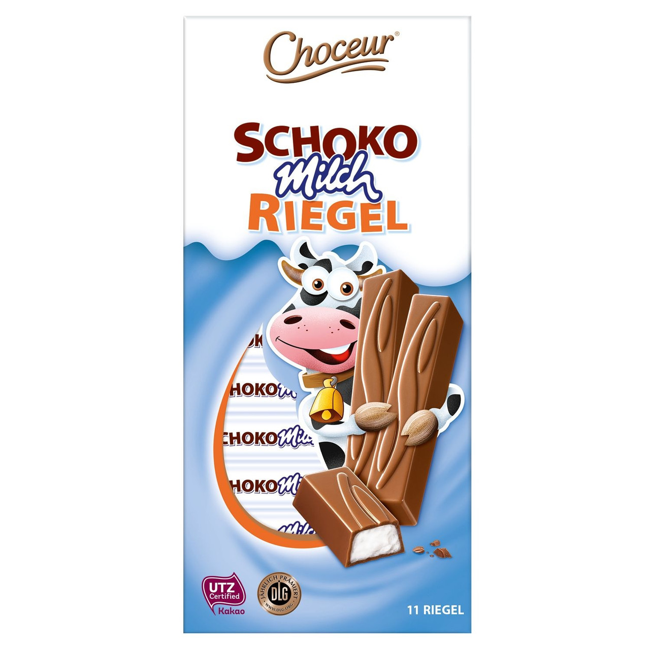 Шоколад молочний Choceur Schoko Milch Riegel 200 г Німеччина