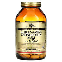 Solgar, Glucosamine Chondroitin MSM with Ester-C (180 таб.), для суставов и связок