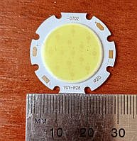 Светодиод 7W YGY-0702 (дим. светод.-20мм) подложка 27мм.