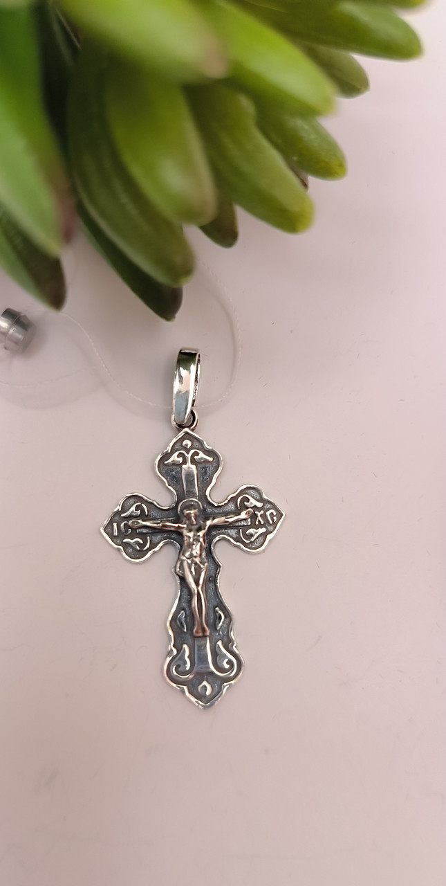 Срібний хрест 925 проби арт.3472ч