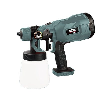 Акумуляторний пістолет для фарбування 800 мл, без акумулятора PAINT GUN BassPolska 4544, фото 1