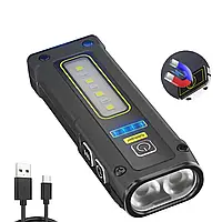 Фонарь ручной мини Xiwangfire SDTO1 красный свет, магнит, PowerBank, LED, COB