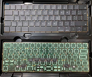 Клавіатура для ноутбука Apple MacBook Pro A1706, A1707 big enter чорна ENG нова