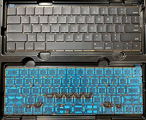 Клавіатура для ноутбука Apple MacBook Pro A1706, A1707 small enter чорна ENG нова