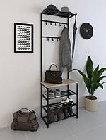 Вішалка універсальна SUNRISE 4-60 см ЧОРНИЙ/СОНОМА ( металева, розбірна)