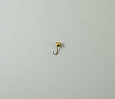 Мормишка вольфрамова "Куля" 0,15 гр. золото (арт. Ш-1)