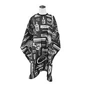 Накидка для клієнта поліестер BarberTools-2 (розмір 120х130) чорна