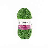 Kartopu Angora Natural № 1391 зелений (Напівшерстяна пряжа, нитки для в'язання)