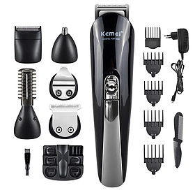 Машинка для стрижки та гоління 11 в 1 з насадками Kemei KM-600