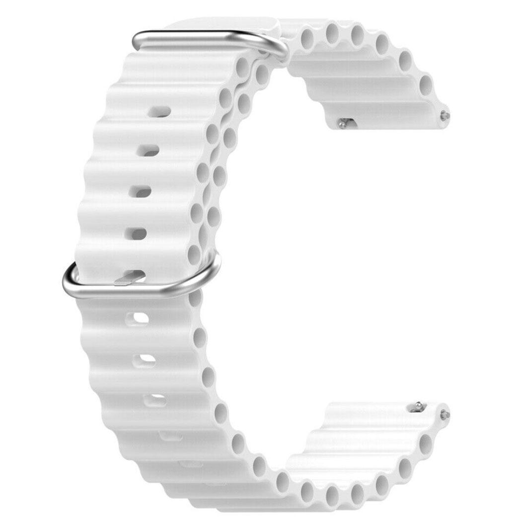 Ремінець силіконовий Primolux Ocean для годинника Xiaomi Amazfit GTR 47 mm - White