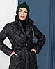 Демісезонне жіноче стьобане чорне пальто Сідней, фото 10
