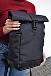 Сучасний водонепроникний рюкзак ролтоп унісекс / відділення під ноутбук 16" / чоловічий жіночий роллтоп, фото 2
