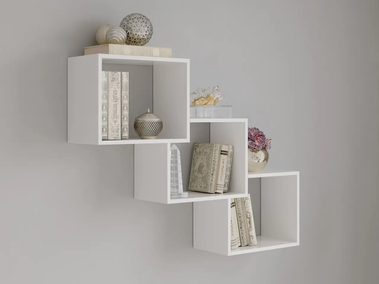 Настінна поличка П-1 Біла, фото 1