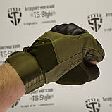 Безпалі тактичні рукавички Oakley олива, фото 9