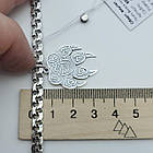 Комплект срібний ланцюжок з кулоном Оберiг Печатка Велеса 925 проба, фото 8