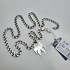 Комплект срібний ланцюжок з кулоном Оберiг Печатка Велеса 925 проба, фото 4