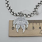 Комплект срібний ланцюжок з кулоном Оберiг Печатка Велеса 925 проба, фото 9