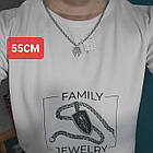 Комплект срібний ланцюжок з кулоном Оберiг Печатка Велеса 925 проба, фото 7