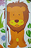 Вінілові наклейки, наклейки для дитячого садка "Жираф, лев і сови" 150 см*180 см (2 аркуші 60*90см), фото 2