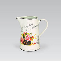 Глечик керамічний Maestro Листівка троянда MR-20050-55, 1 л, для води, молока, напоїв