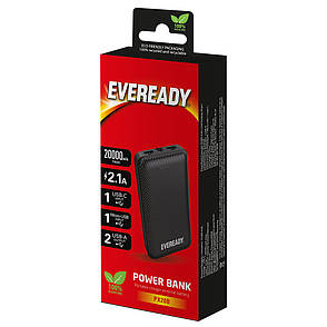 УМБ Power Bank (зовнішній акумулятор) EVEREADY PX20B 20000 мАг Чорний (PX20B), фото 4
