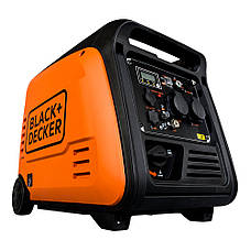 Генератор бензиновий інверторний BLACK&DECKER BXGNI4000E 3.9 кВт ATS Чорний/ Помаранчевий, фото 4