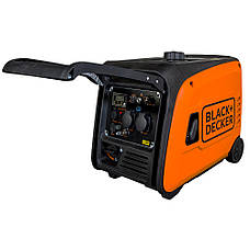 Генератор бензиновий інверторний BLACK&DECKER BXGNI4000E 3.9 кВт ATS Чорний/ Помаранчевий, фото 6